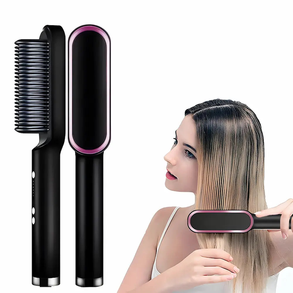 Smooth Hair®- Cepillo Alisador 2 en 1