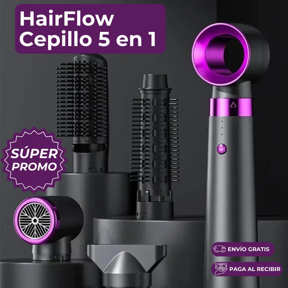 HairFlow - Cepillo 5 en 1