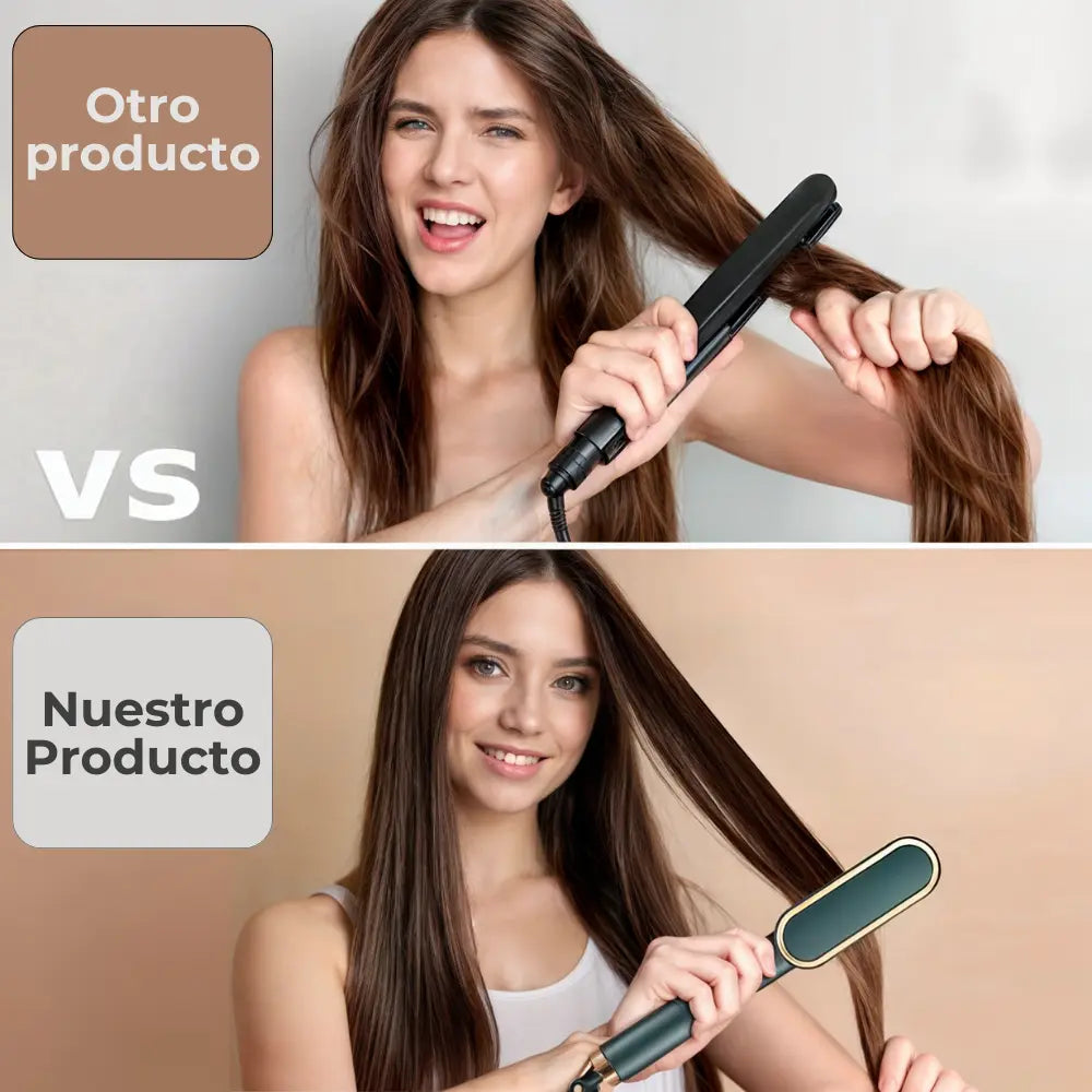 Smooth Hair®- Cepillo Alisador 2 en 1